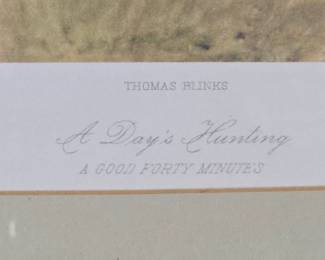 A Day's Hunting- A Good Forty Minutes by Thomas Blinks