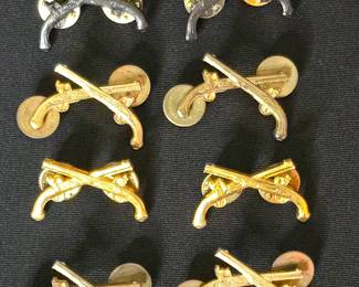 Vintage Flint Lock Pistols Lapel Pins