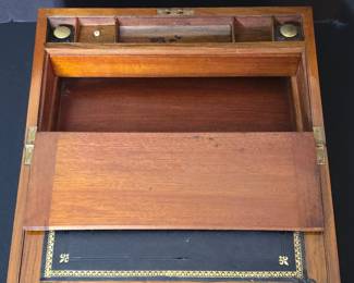 Victorian Campaign Writing Slop with Inkwells