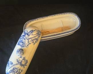 Antique Porcelain Butter Dish