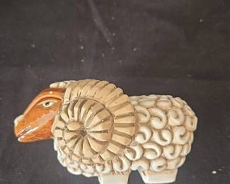 Artesania Rinconada Hand Carved Ram Figurine