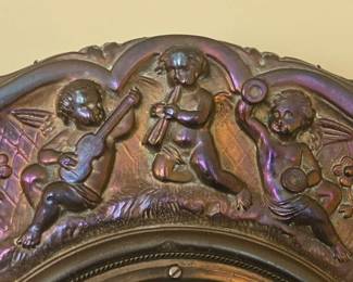 Antique Cherub French Motif Wall Clock