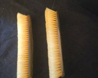 Antique Sterling Silver Monogrammed Clothes Brushes