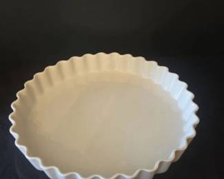Vintage Fluted French Pie Dish