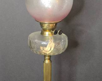 Victorian Era Oil Lamp