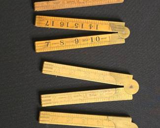 Vintage Rabone & Sons Boxwood Folding Rules