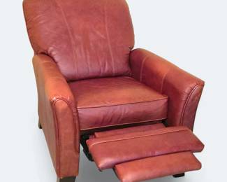 La- Z Boy Riley Coffee Color Leather Recliner Armchair