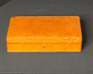 Vintage Leather Jewelry Box