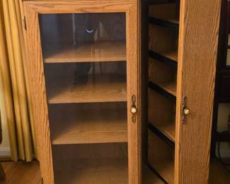 Oak Media Cabinet
