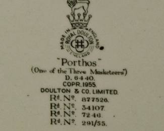 Royal Doulton "Porthos" Character Jug