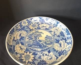 Blue Willow Pattern Ceramic Plate