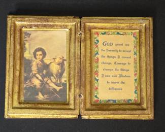 Antique "Serenity Prayer" Box