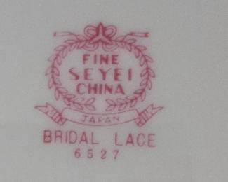 Seyei China "Bridal Lace" China Dinnerware Set