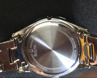 Bulova Womens Stainless Steel and Crystal Watch