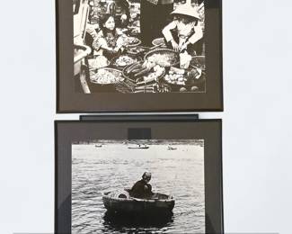 Black and White Photographs of Vietnamese Street Scenes