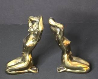 Pair of Brass Bookends