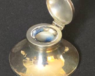Sterling Silver English Ink Well