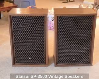 Sansui Sp-3500 and Sp-2500 Speakers