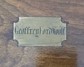 Victorian Campaign Writing Slop with Inkwells