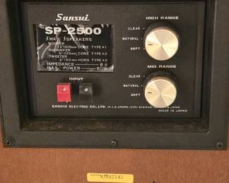 Sansui Sp-3500 and Sp-2500 Speakers