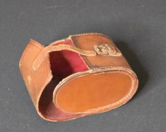 Vintage Leather Binocluar Case