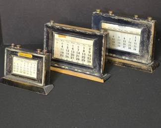 Hallmarked Antique Sterling Perpetual Calendars