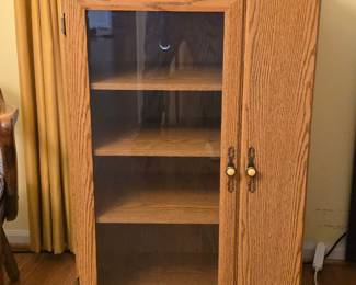 Oak Media Cabinet