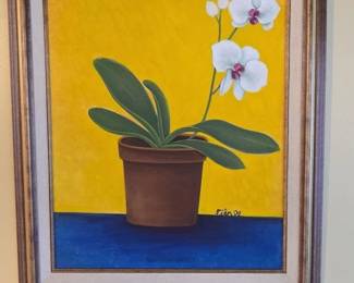 Orchid Painting by Tien