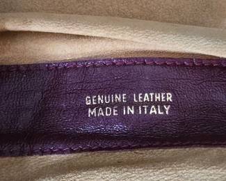 Vintage Italian Leather Jewelry Roll Organizer