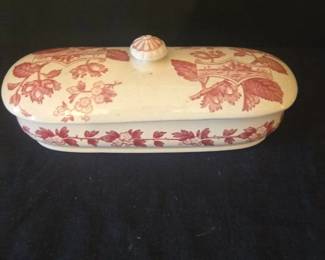 Antique Blue Willow Pattern Soap Dish