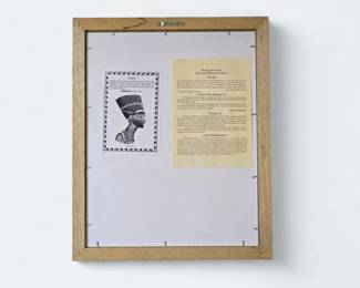 Queen Nefertiti Papyrus Painting with COA