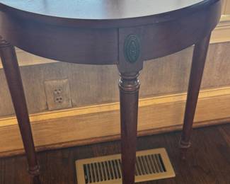 Vintage Federal Style Half Moon Table