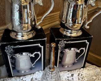 Silver Plate Beer Mugs
