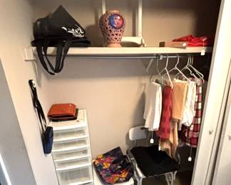 Tablecloths, medical equipment and storage containers.