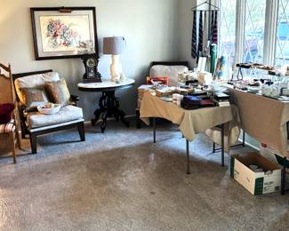 The living room is full of wonderful items.