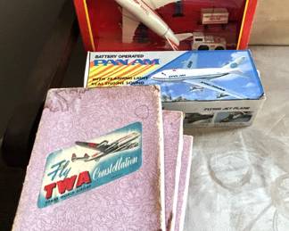 Three Fly TWA Constellation airplane wood puzzles.