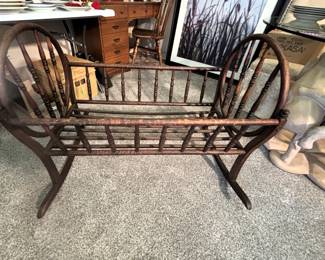 Beautiful antique baby crib.                                                                              37L x 31W x 30H                                                                                                               BUY IT NOW! $150.00  Call Jan Hoff 314-960-5700 to purchase.