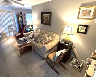 The family room is also full of nice items.  This is a great sale for anyone needing inexpensively priced furniture.  