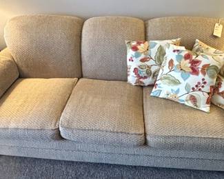 Neutral in good condition sofa.