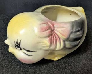 Mid-Century Modern Bird Planter 