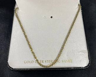 Gold Over Sterling Chain