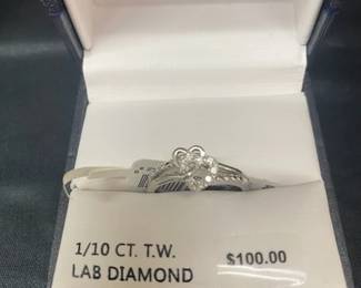 Dbl. Heart Ring w/Diamonds 