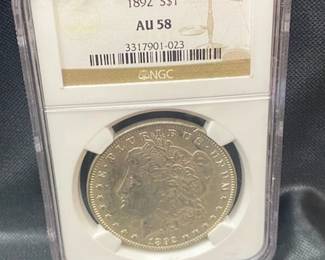 1892 Morgan Silver Dollar 