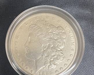 1885 Morgan Silver Dollar 