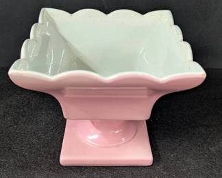 Pink Hull Pedestal Planter 