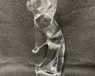 Baccarat Crystal Golfer Figurine 