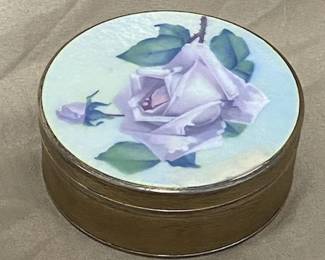 Gilt Silver & Enamel Box 