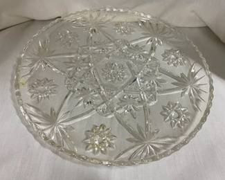 Lg. Anchor Hocking Early American Prescut Platter 
