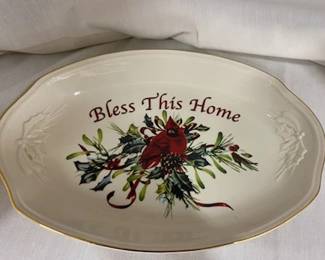 Lenox Winter Greetings Oval Tray 