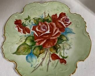 Handpainted Porcelain Plate 